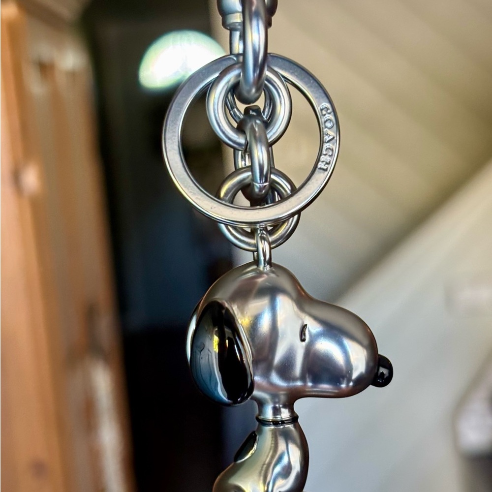***SOLD***Coach x Snoopy Limited edition Peanuts charm keychain Style No CBH28